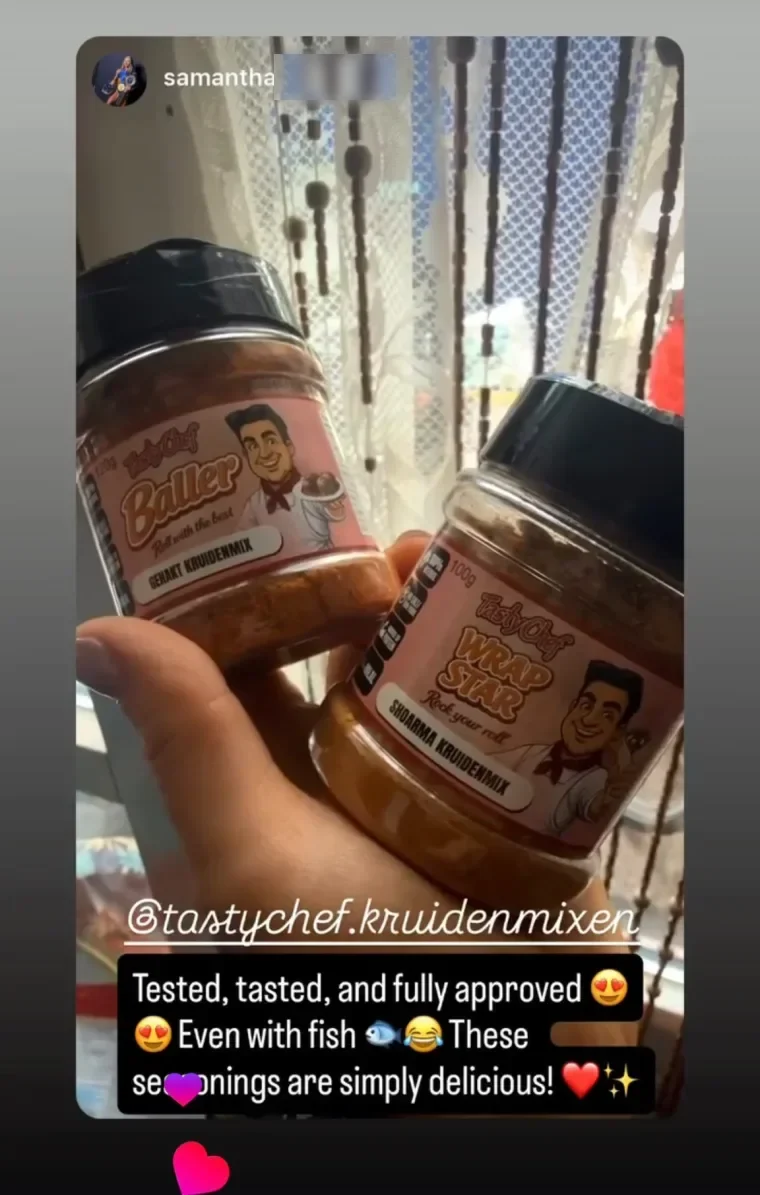 Klantfoto van TastyChef kruidenmixen op Instagram (@samantha_schimmel)